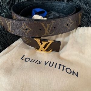 Authentic LV double sided belt
